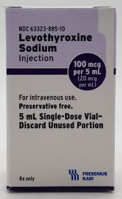 LEVOTHYROXINE SODIUM INJ PRESERVATIVE-FREE SDV 100MCG/ML, 5ML