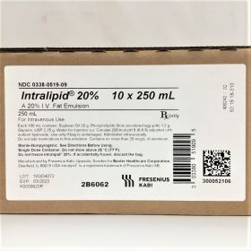 INTRALIPID 20% IV FAT EMULSION MFG# 2B6062, 250ML