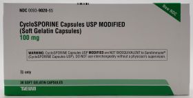 CYCLOSPORINE SOFT-GEL CAP, USP MODIFIED 100MG