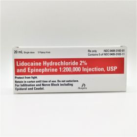 LIDOCAINE HCI 2% WITH EPINEPHRINE 1:200,000 INJ, USP SDV FLIPTOP 20ML