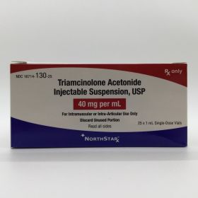 TRIAMCINOLONE ACETONIDE INJECTABLE SUSPENSION, USP SDV 40MG/ML 1ML