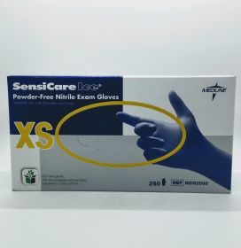 Glove, X-Small, Nitrile, Powder-Free, Exam, SensiCare Ice