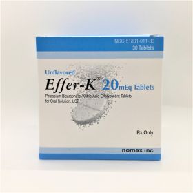 EFFER-K 20MEQ UNFLAVORED TABLETS