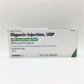 DIGOXIN INJ, USP STERILE AMPULES 0.5MG 2ML