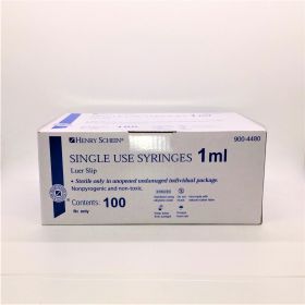 Henry Schein Syringe, Without Needle, Slip Tip, Sterile, Disposable 1mL