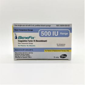 BENEFIX COAGULATION FACTOR IX 500IU SINGLE USE-VIAL 5ML