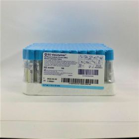 BD Vacutainer® Plus Venous Blood Collection Tube Coagulation Tube Sodium Citrate Additive 13 X 75 mm 2.7mL Light Blue BD Hemogard™ Closure Plastic Tube