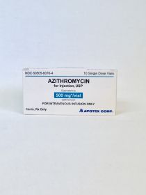 AZITHROMYCIN VL 500MG IV 10ML