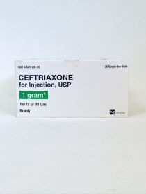 CEFTRIAXONE FOR INJ, USP SDV 1G