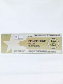 EPINEPHRINE INJ, USP LUER-JET PREFILLED SYRINGE 1MG/10ML