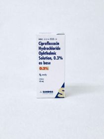 CIPROFLOXACIN OPHTHALMIC SOLUTION 0.3% 10ML