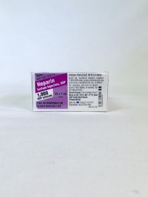 HEPARIN SODIUM INJ, USP SDV 1000U 1ML