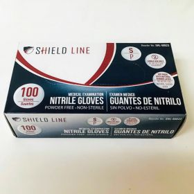Gloves, Small, Nitrile, Powder-Free, Exam, Box