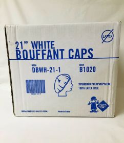 Bouffant Cap 21'' White Safety-Zone