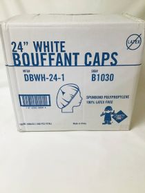 Bouffant Cap 24'' White Safety-Zone