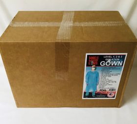 Gown, One Size Fits Most, Level 3, Isolation, 2MM Thick, Polyethylene,