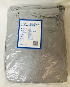 Gown, Isolation, Sms 46G White/Grey 120*140Cm