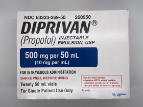 DIPRIVAN INJ EMULSION, USP PRESERVATIVE-FREE 1% 10MG/ML 50ML***