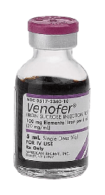 VENOFER 100 MG SDV 10X5ML