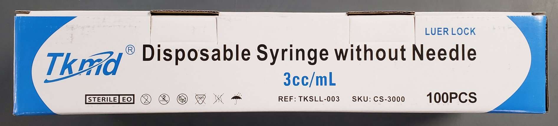 Luer Lock Syringe 3mL Low Dead Space