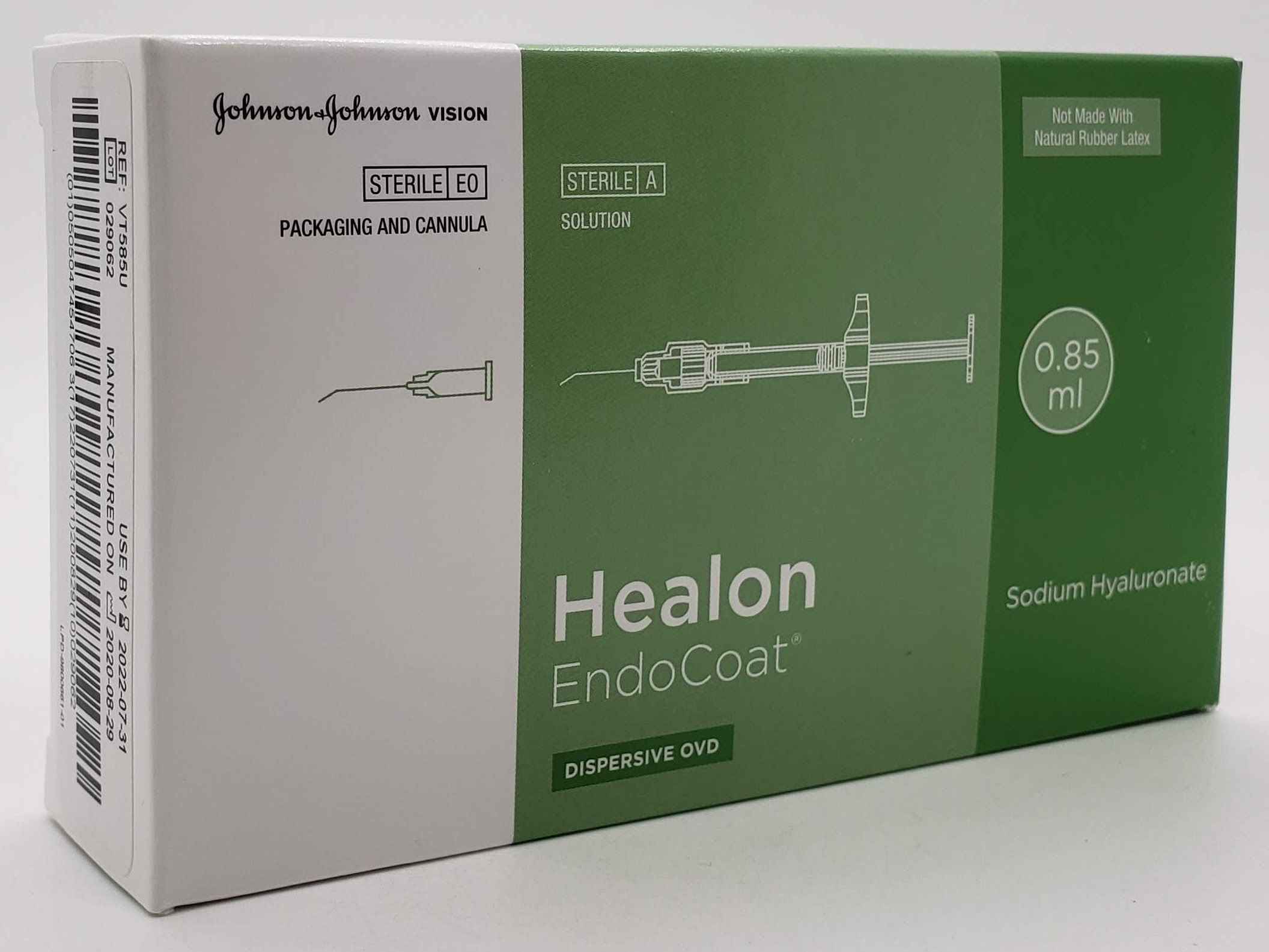 Healon EndoCoat® OVD Sodium Hyaluronate 3% Intraocular Injection Prefilled  Syringe 0.85mL