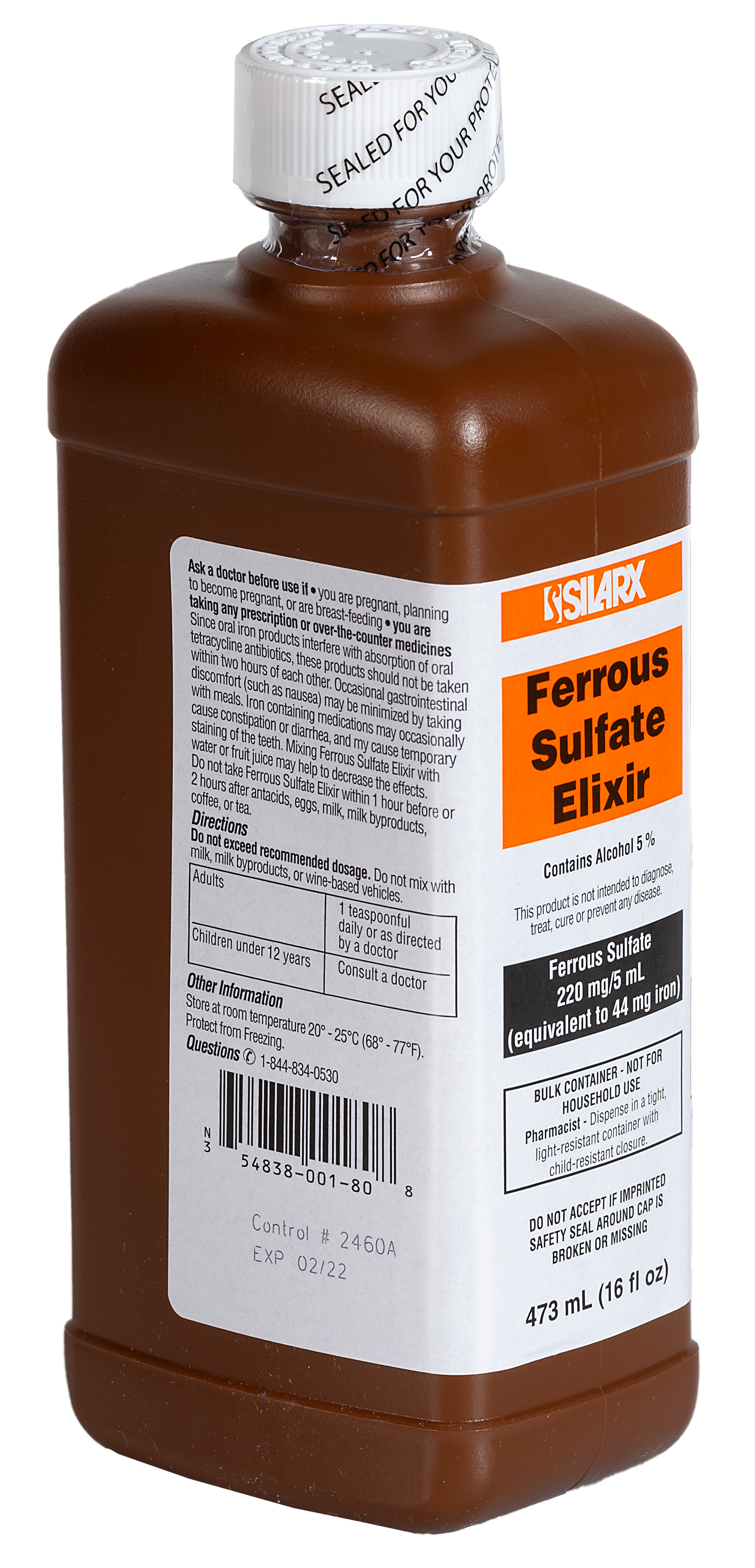 FERROUS SULFATE ELIXIR 220MG/5ML 473ML