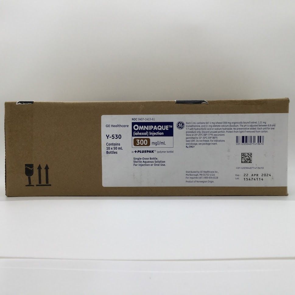 OMNIPAQUE VIAL 300MG N +PLUSPAK™(POLYMER BOTTLE) 50ML MFG# Y530
